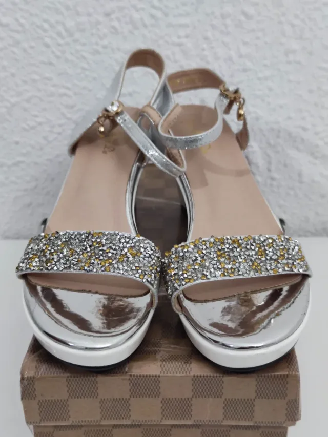 Cretuao Sandalias de tacón cuadrado