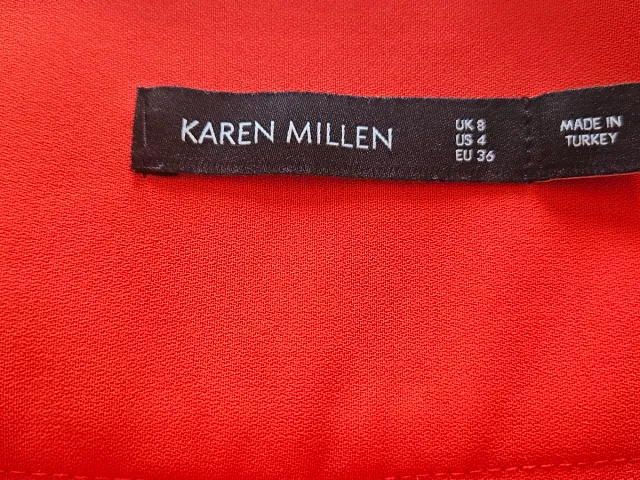 Pantalón Karen Millen Naranja Talla S