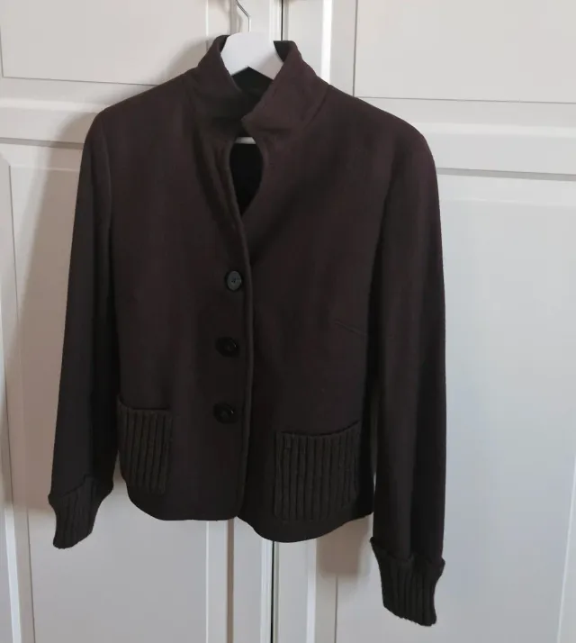 Chaqueta blazer mujer marrón chocolate