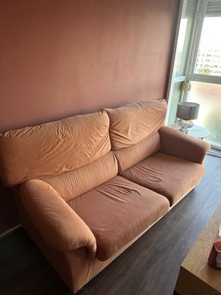 Sofá biplaza terracota 170 cm