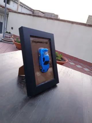 Quadretto Resina Porsche GT3 RS Blu