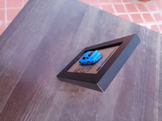 Quadretto Resina Porsche GT3 RS Blu