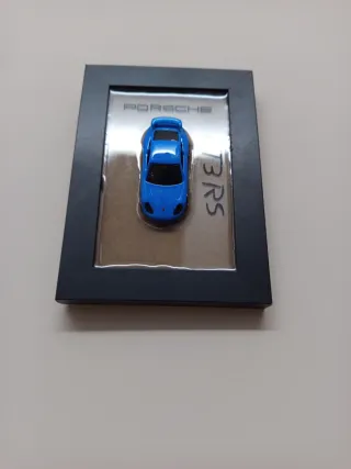 Quadretto Resina Porsche GT3 RS Blu