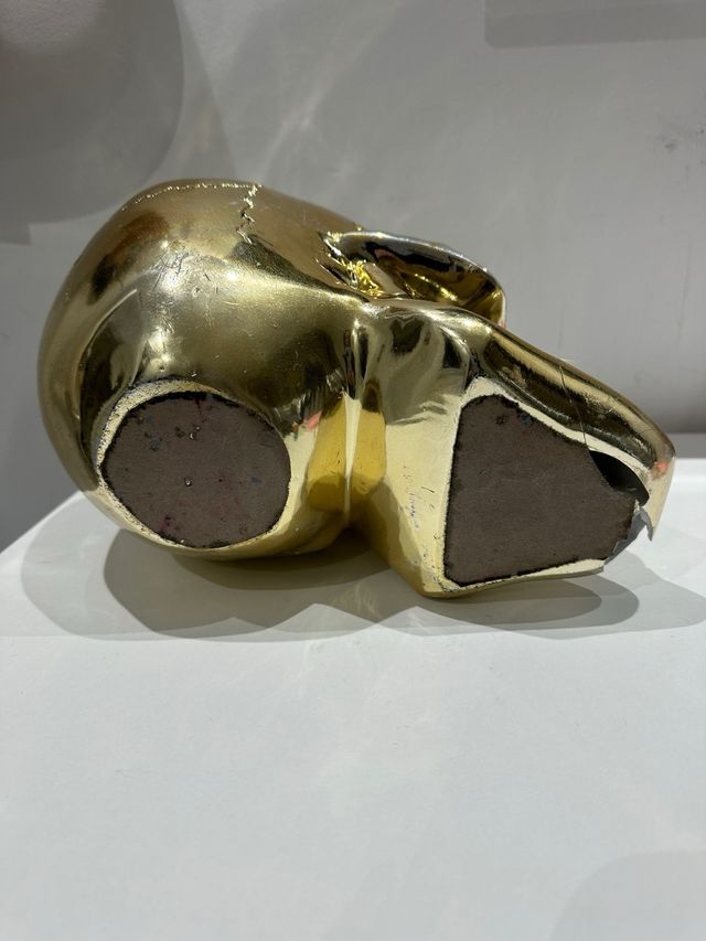 Calavera Decorativa Dorada