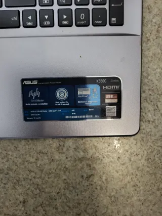 Tastiera e scocca Asus K550C