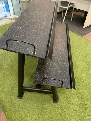 Soporte Mancuernas y kettlebel 2 Niveles Seminuevo