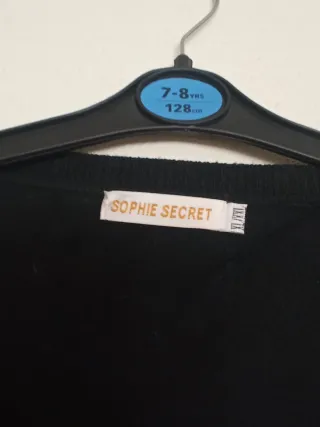 Chaqueta de punto negra para mujer