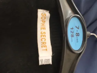 Chaqueta de punto negra para mujer