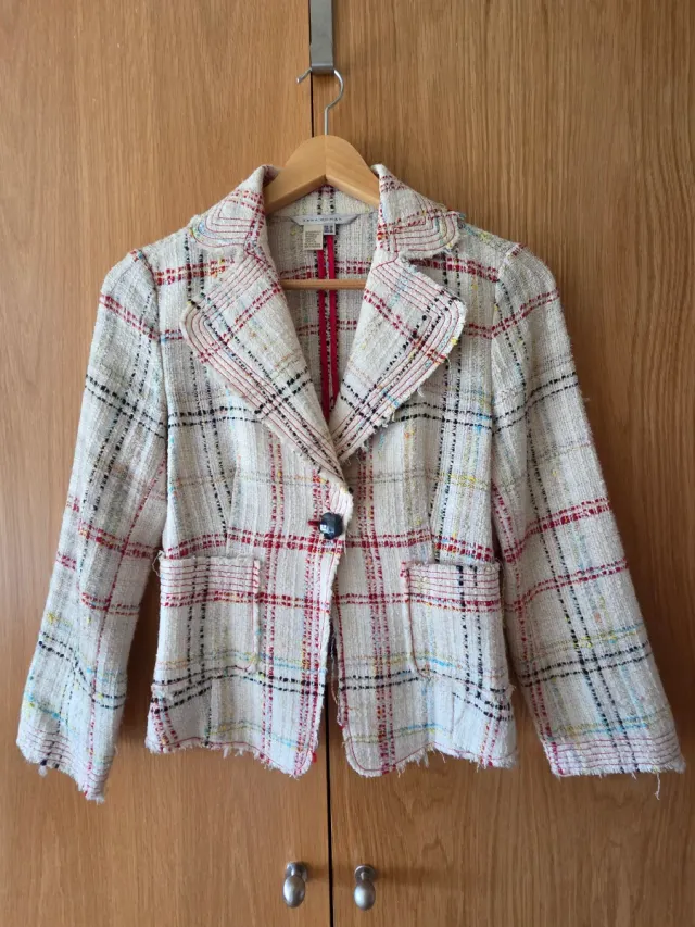 Chaqueta Zara Tweed Multicolor