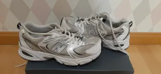 Zapatillas New Balance 37.5 Plata/Blanco