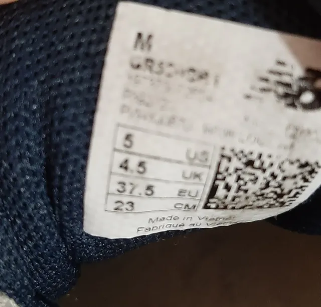 Zapatillas New Balance 37.5 Plata/Blanco