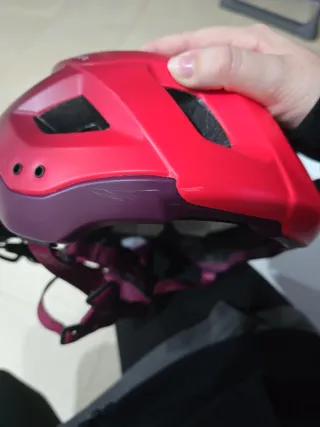 Casco de bici Rockrider morado degradado