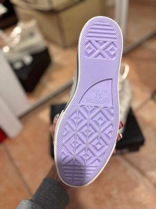 Converse high plataforma embroidered stars