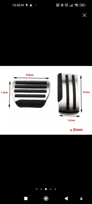 Pedales deportivos coche