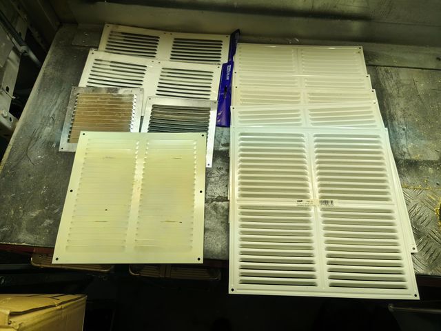 Rejillas de ventilación metálicas