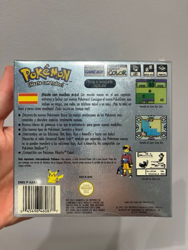 Pokémon Edición Plata GameBoy Color Precintado