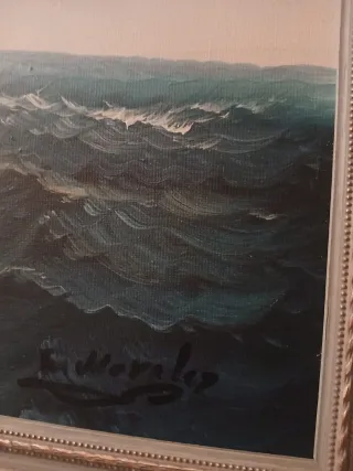 Cuadro de barco antiguo