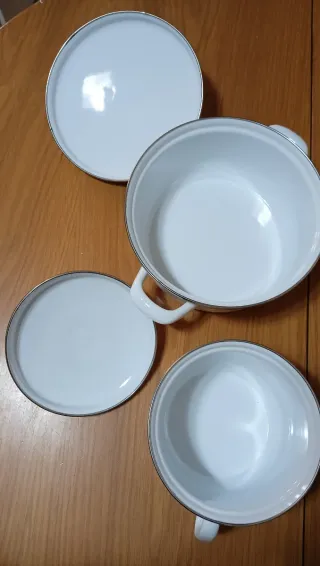 ENVÍO Juego de 4 ollas  esmaltadas inducción NUEVA