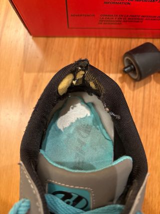 Heelys Ruedas T.36 Gris/Turquesa.