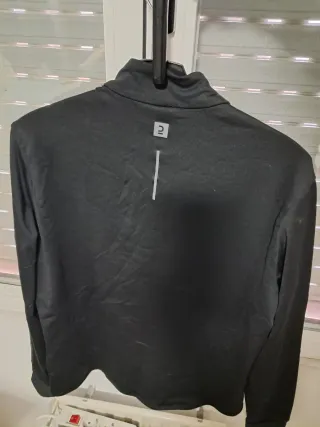 Chaqueta polar entrenamiento negra