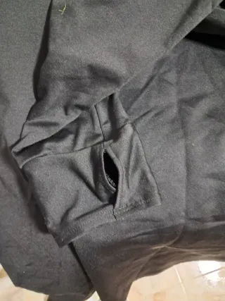 Chaqueta polar entrenamiento negra