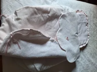 Saco capazo rosa bebé marca uzturre