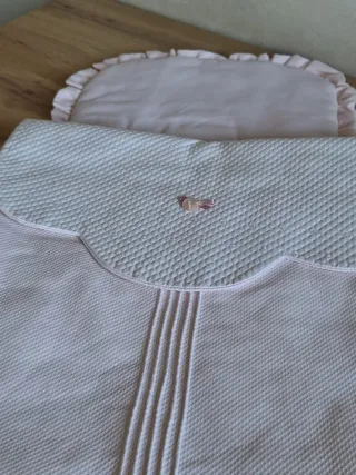 Saco capazo rosa bebé marca uzturre