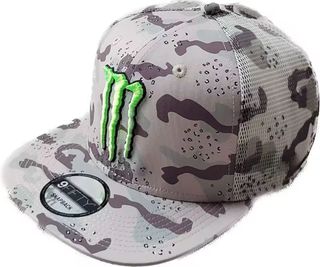 Cappello Monster Energy Grigio Verde Snapback