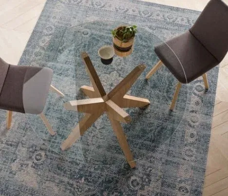 Mesa Romel Cristal y Madera