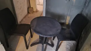 Mesa y 2 Sillas Terraza Exterior