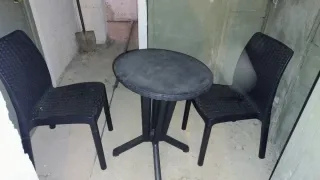 Mesa y 2 Sillas Terraza Exterior