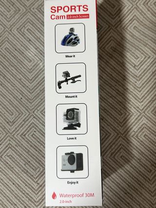 Cámara de vídeo deportiva Full HD 1080p