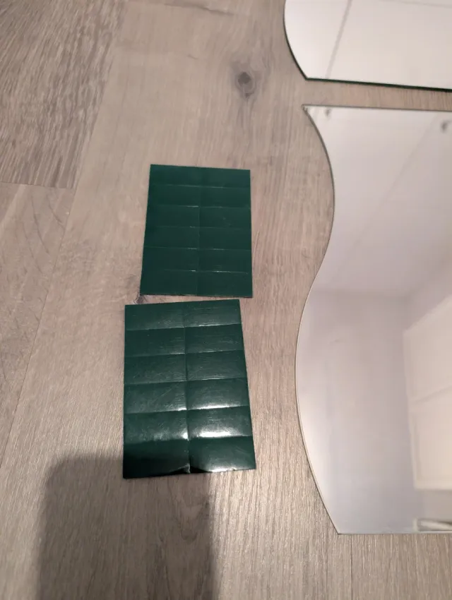 3 Espejos Decorativos Ondulados Cristal.