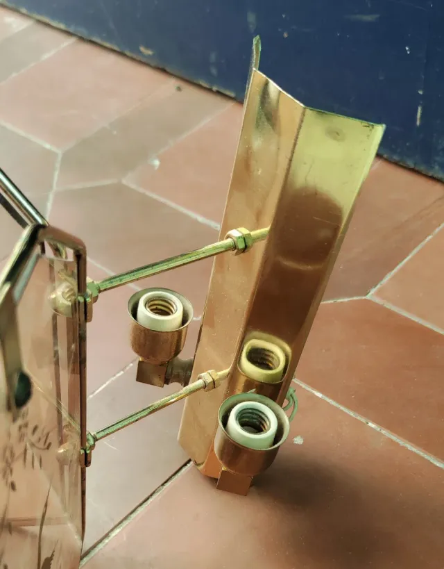 4 Apliques con pájaros grabados