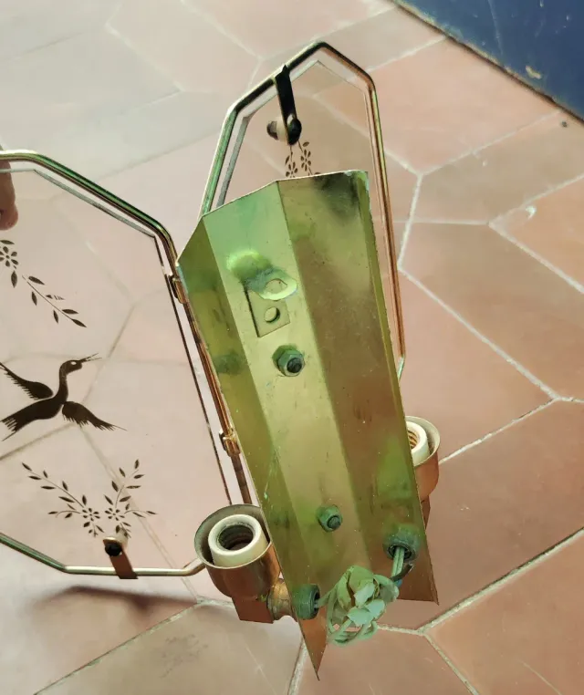 4 Apliques con pájaros grabados