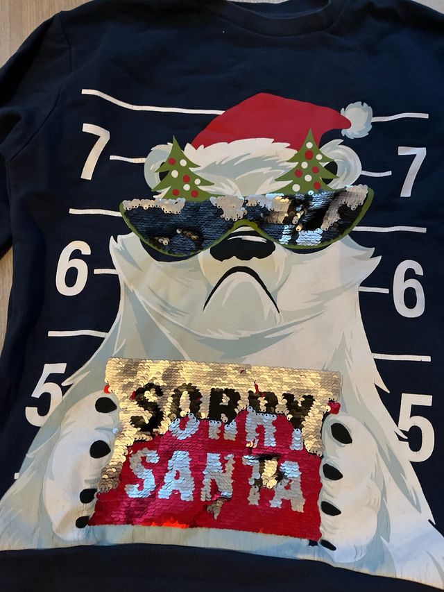 Sudadera navideña niño oso polar