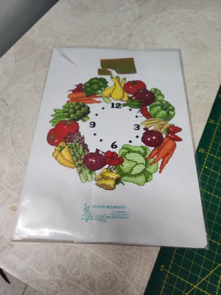 Kit Punto de Cruz Centro de Labores