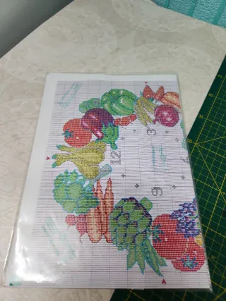 Kit Punto de Cruz Centro de Labores