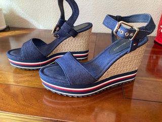 Sandalias cuña vaqueras Tommy Hilfiger