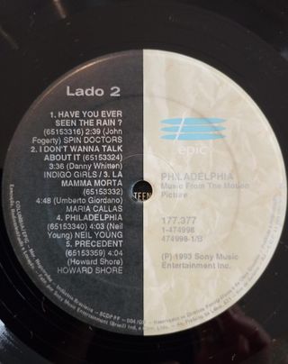 Banda Sonora Original Philadelphia