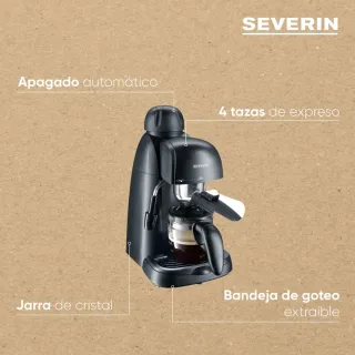 Cafetera Express Severin con espumador