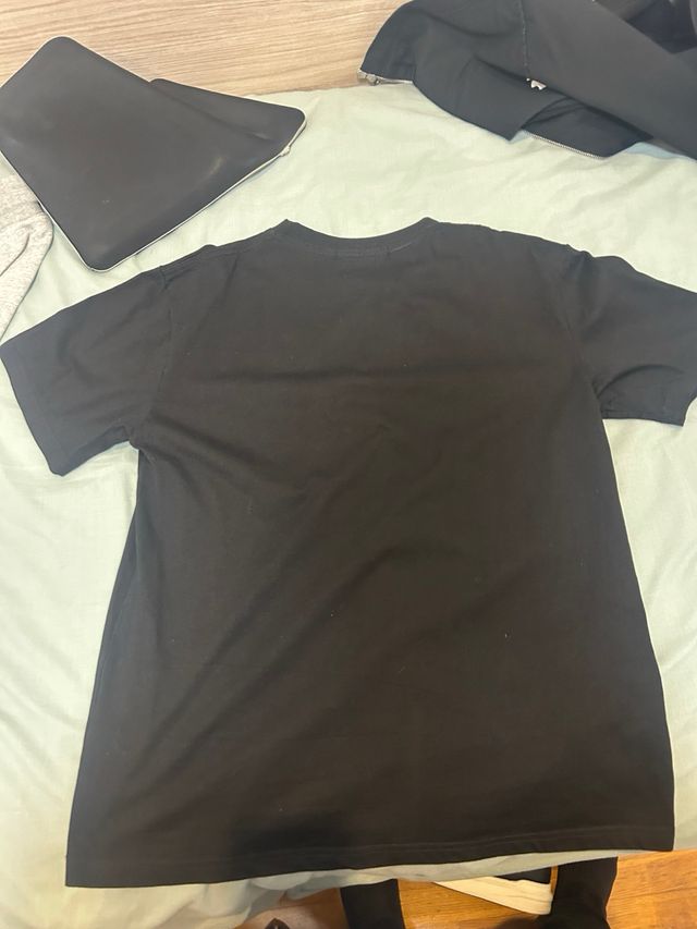 Camiseta Carhartt Negra Logo Blanco