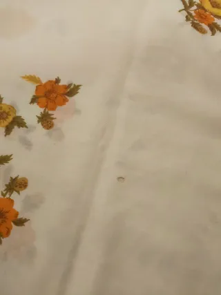 Tovaglia cotone percalle con fiori