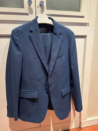 Traje de hombre Zara azul