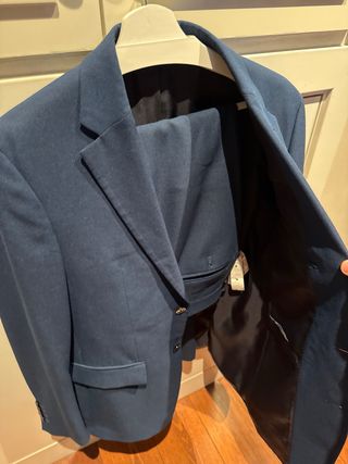 Traje de hombre Zara azul