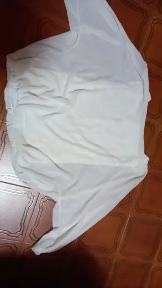 Camicetta in voile foderata con elastico in vita