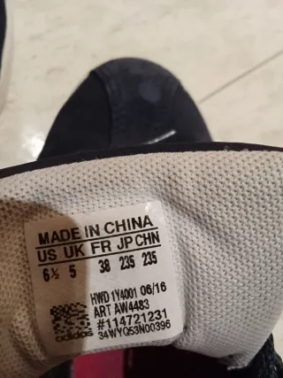 Adidas Bambas Azul marino y Rosas