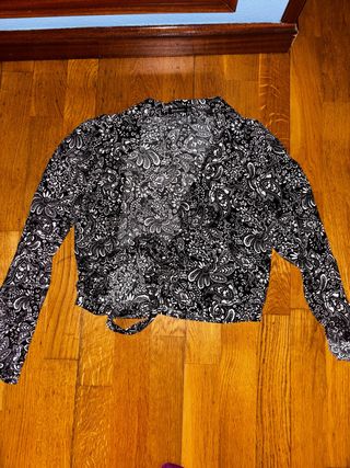 Blusa estampada manga larga