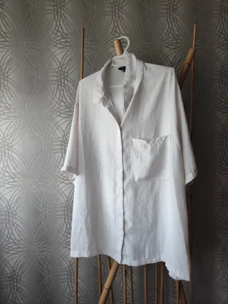 Camisa Peacocks Blanca Talla XL