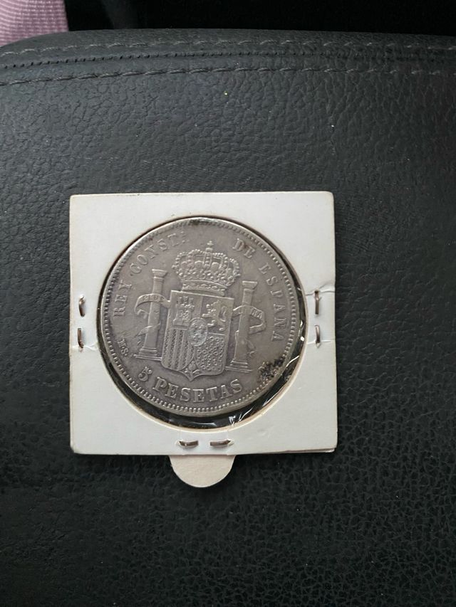 Moneda 5 Pesetas Alfonso XII 1884